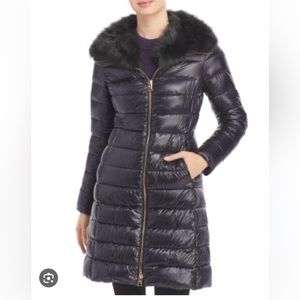 Elisa Faux Fur Collar Puffer Coat